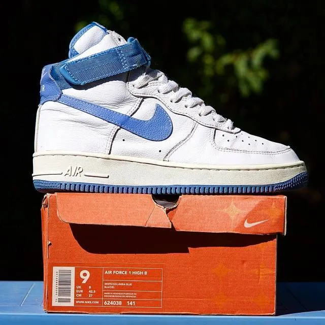 2001 nike air force 1 high b columbia blue 324038 141