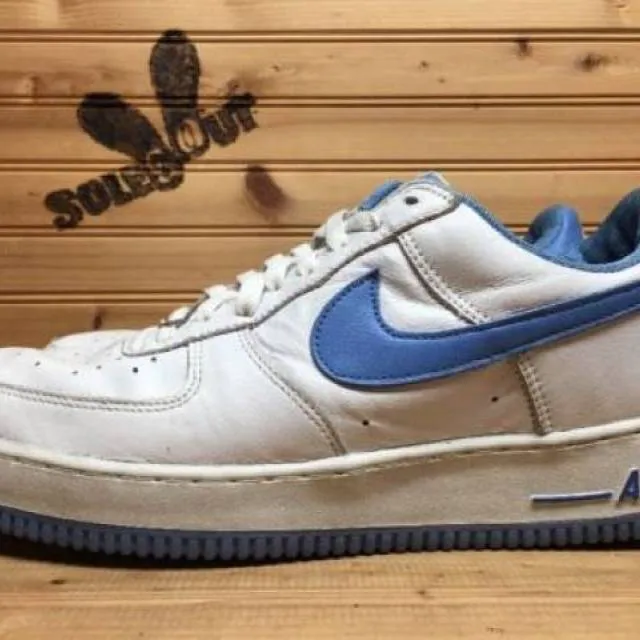 2002 nike air force one 1 low b sz 12 white columbia blue 624040-142 cr