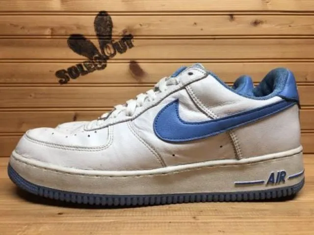 2002 nike air force one 1 low b sz 12 white columbia blue 624040-142 cr