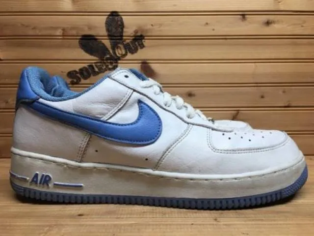 2002 nike air force one 1 low b sz 12 white columbia blue 624040-142 cr