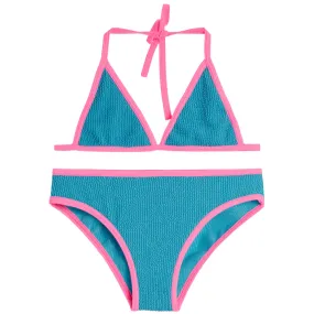 2pc Pink Trim Bikini