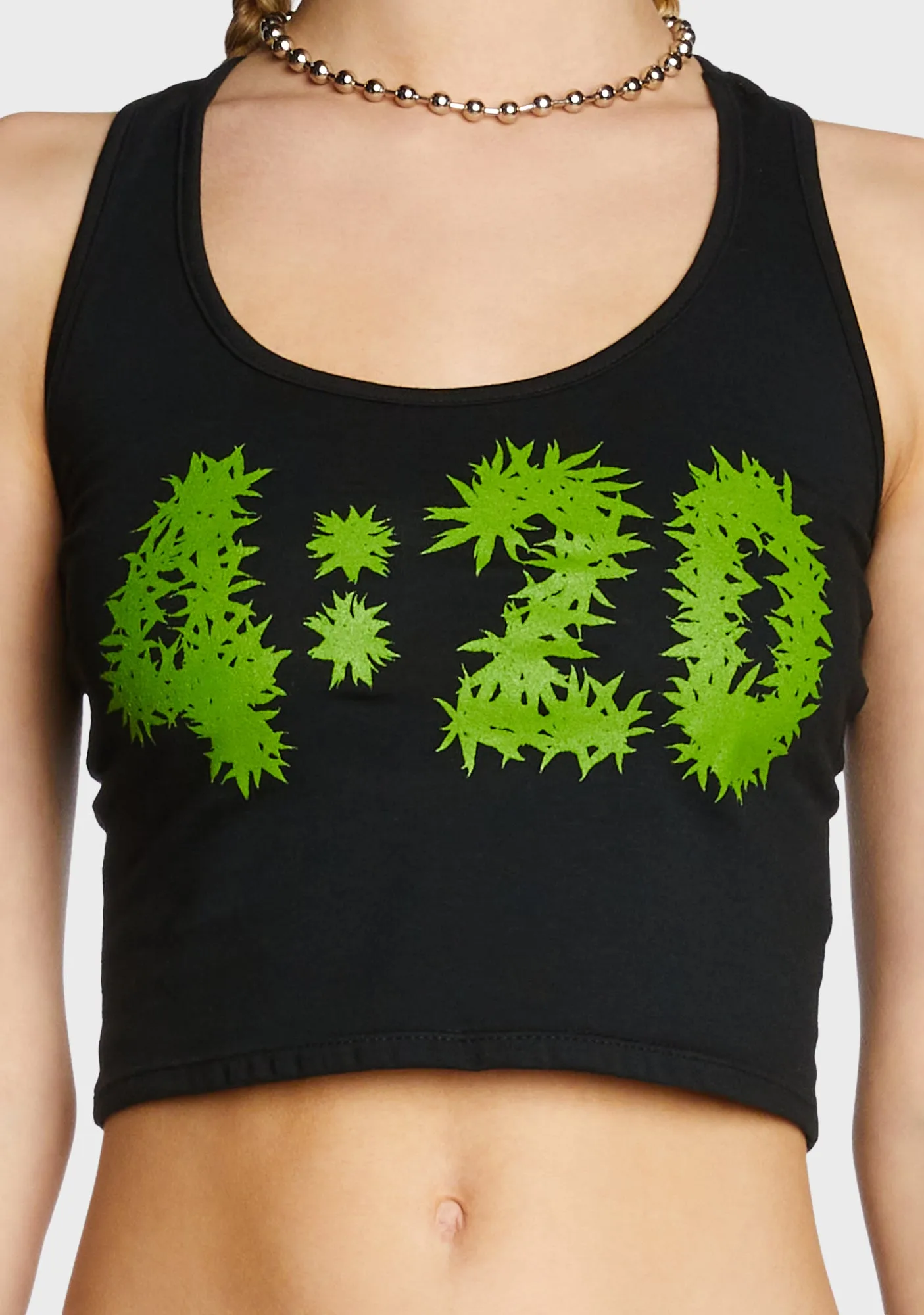 420 Racerback Crop Tank-