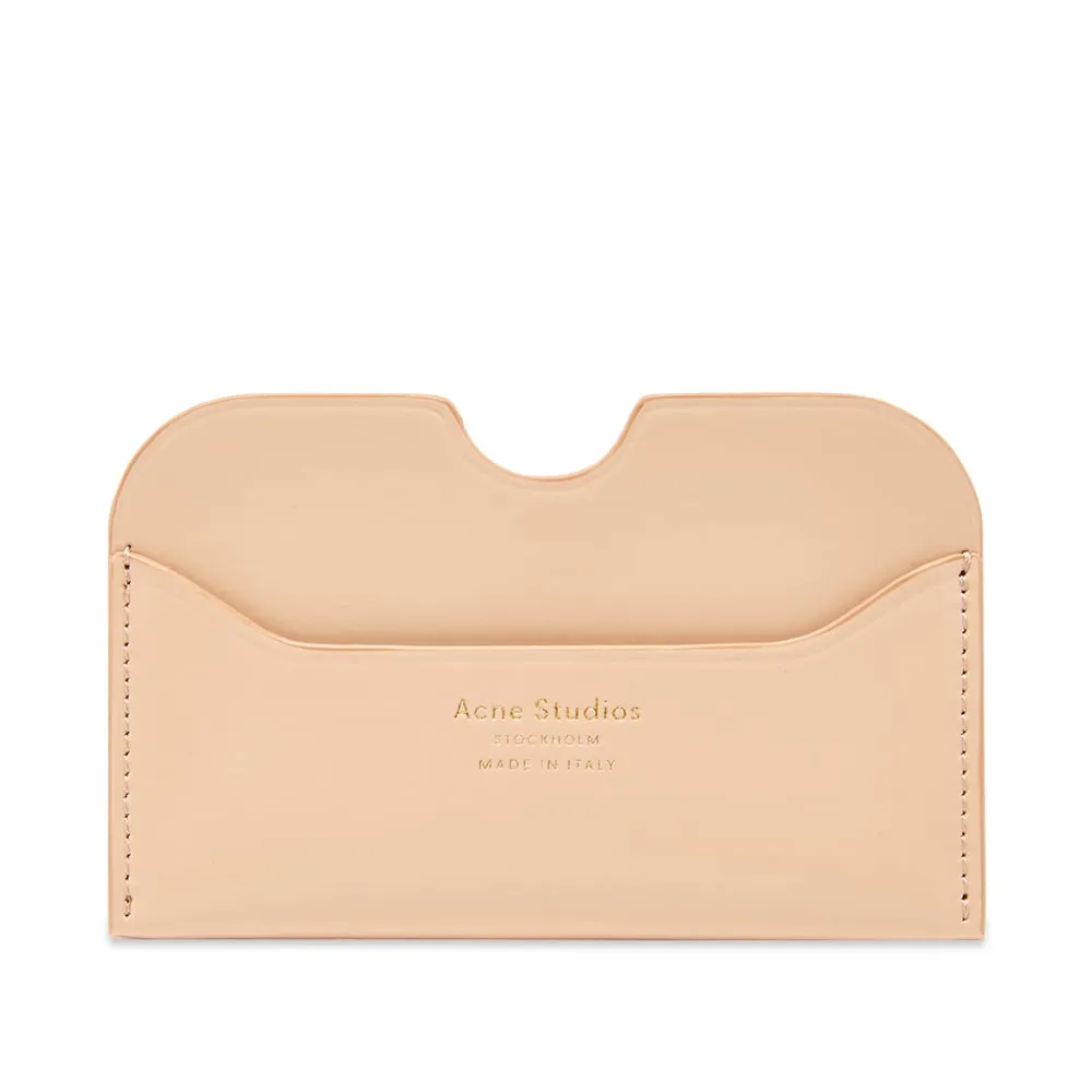 Acne Studios Elmas Shiny Card HolderBlush Pink