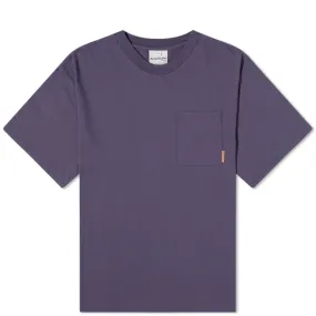 Acne Studios Extorr Pocket Pink Label T-ShirtDark Purple