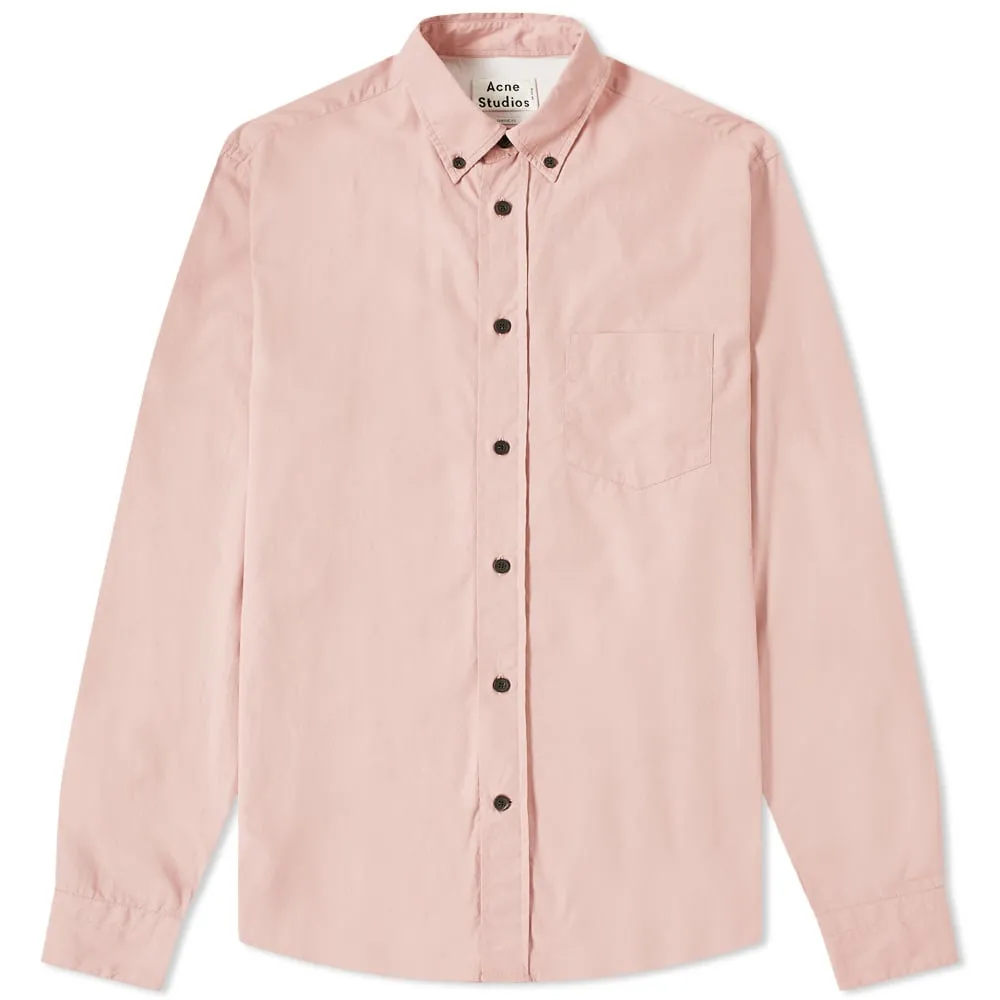 Acne Studios Isherwood Soft Poplin ShirtOld Pink