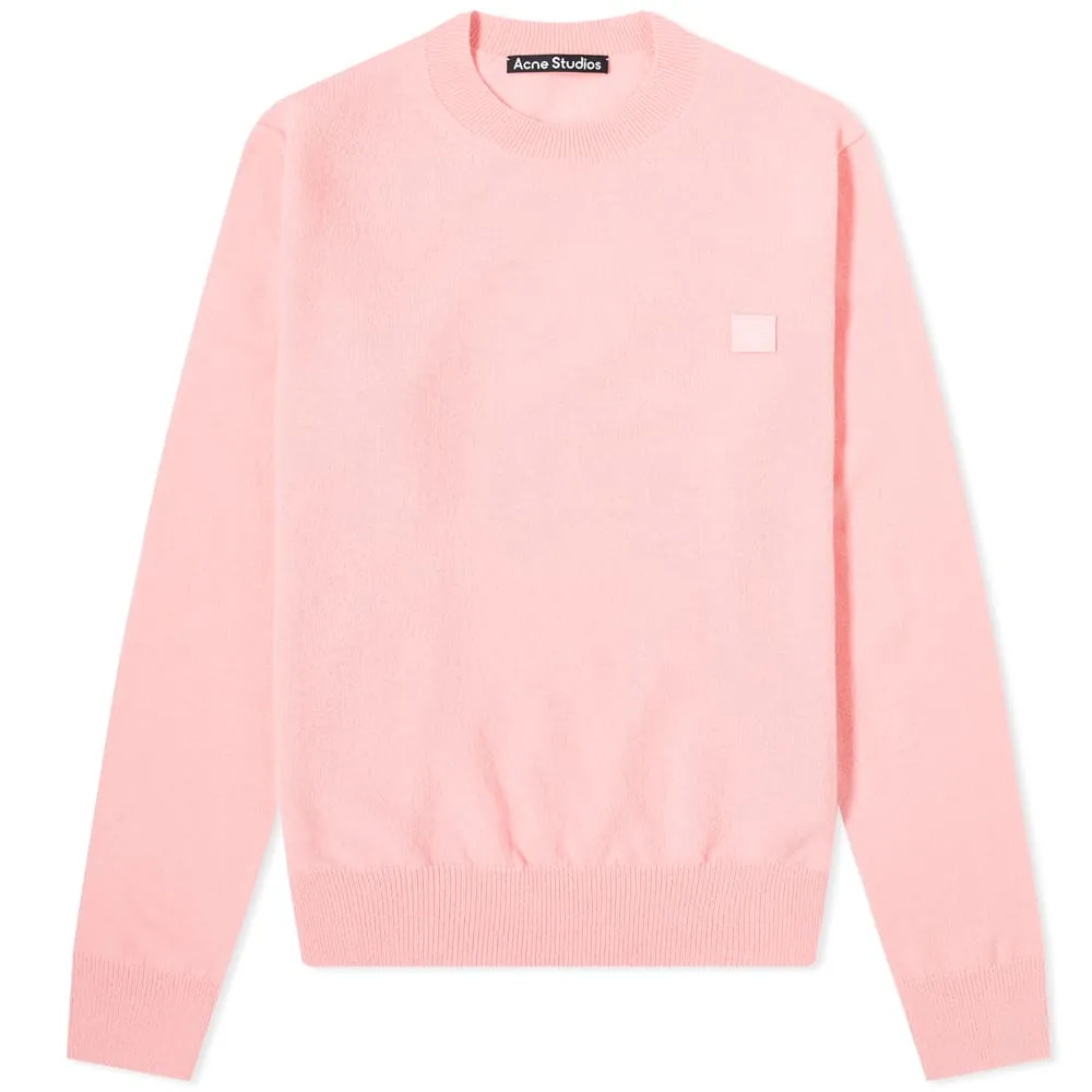 Acne Studios Kalon Face Crew KnitBlush Pink