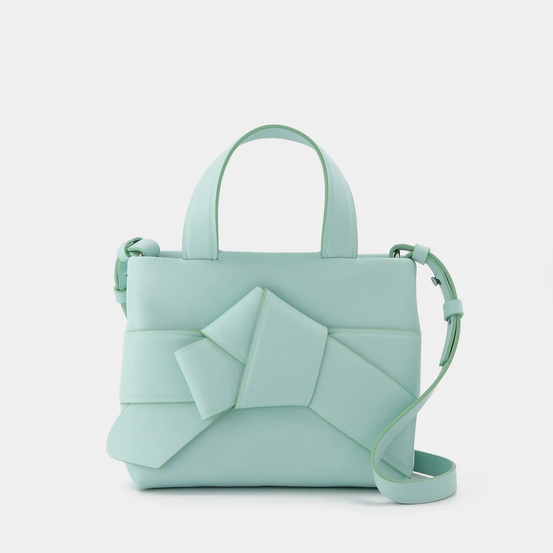 Acne Studios  Musebi Micro Tote Bag in Green Leather