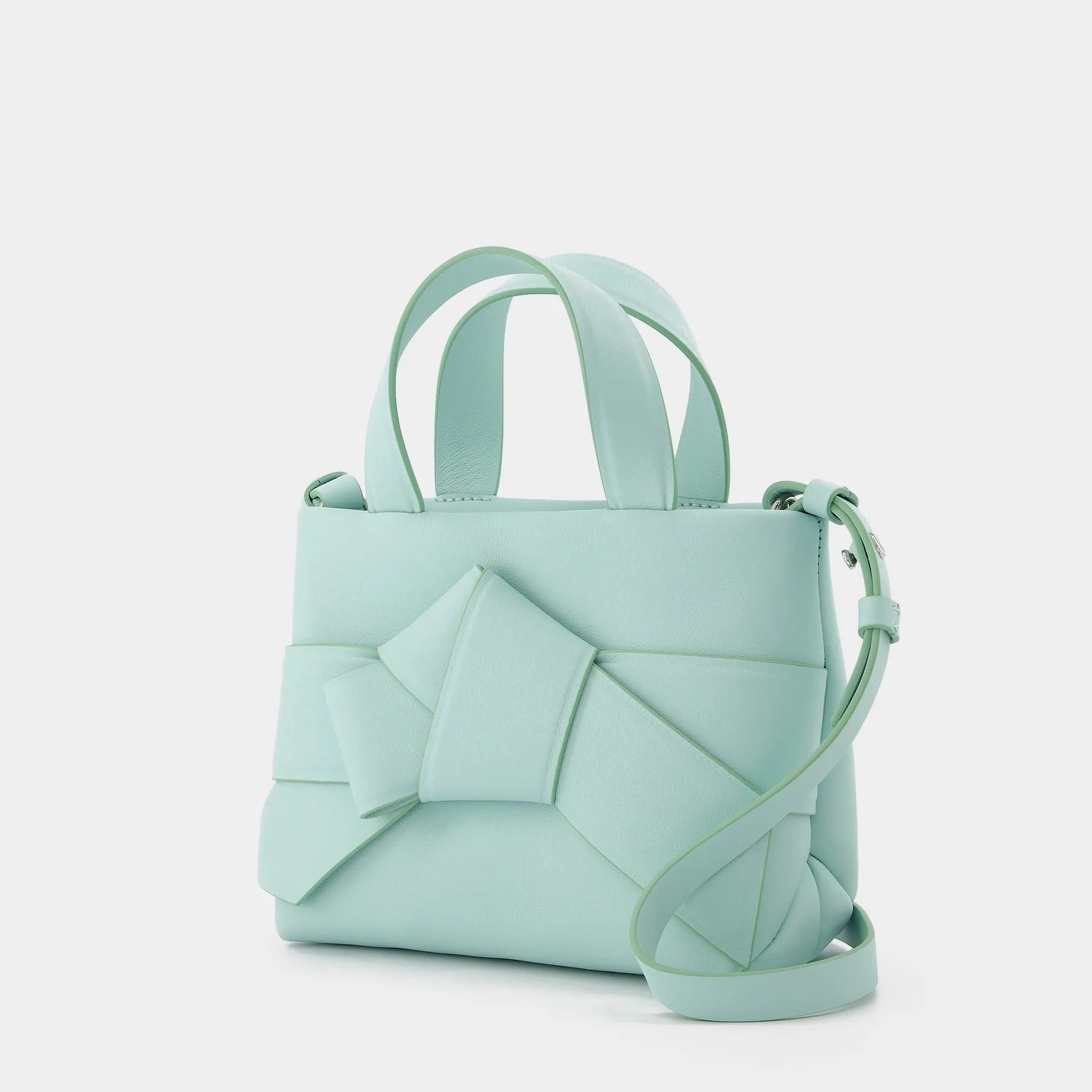 Acne Studios  Musebi Micro Tote Bag in Green Leather