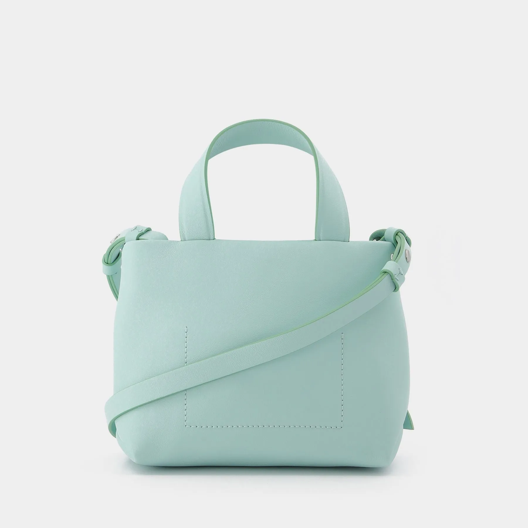 Acne Studios  Musebi Micro Tote Bag in Green Leather