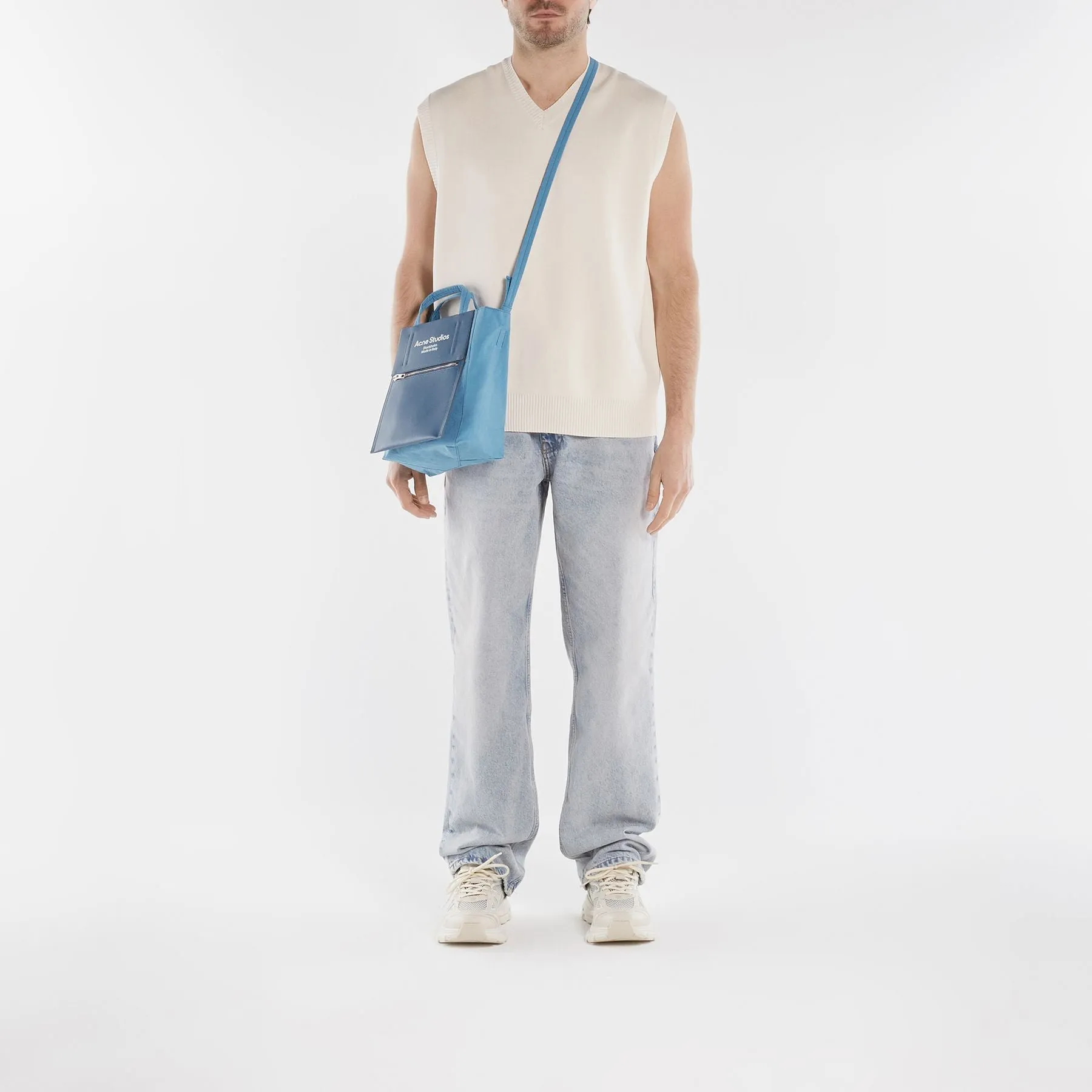 Acne Studios  Tote Bag - Acne Studios -  Blue Poudré/Blue - Leather