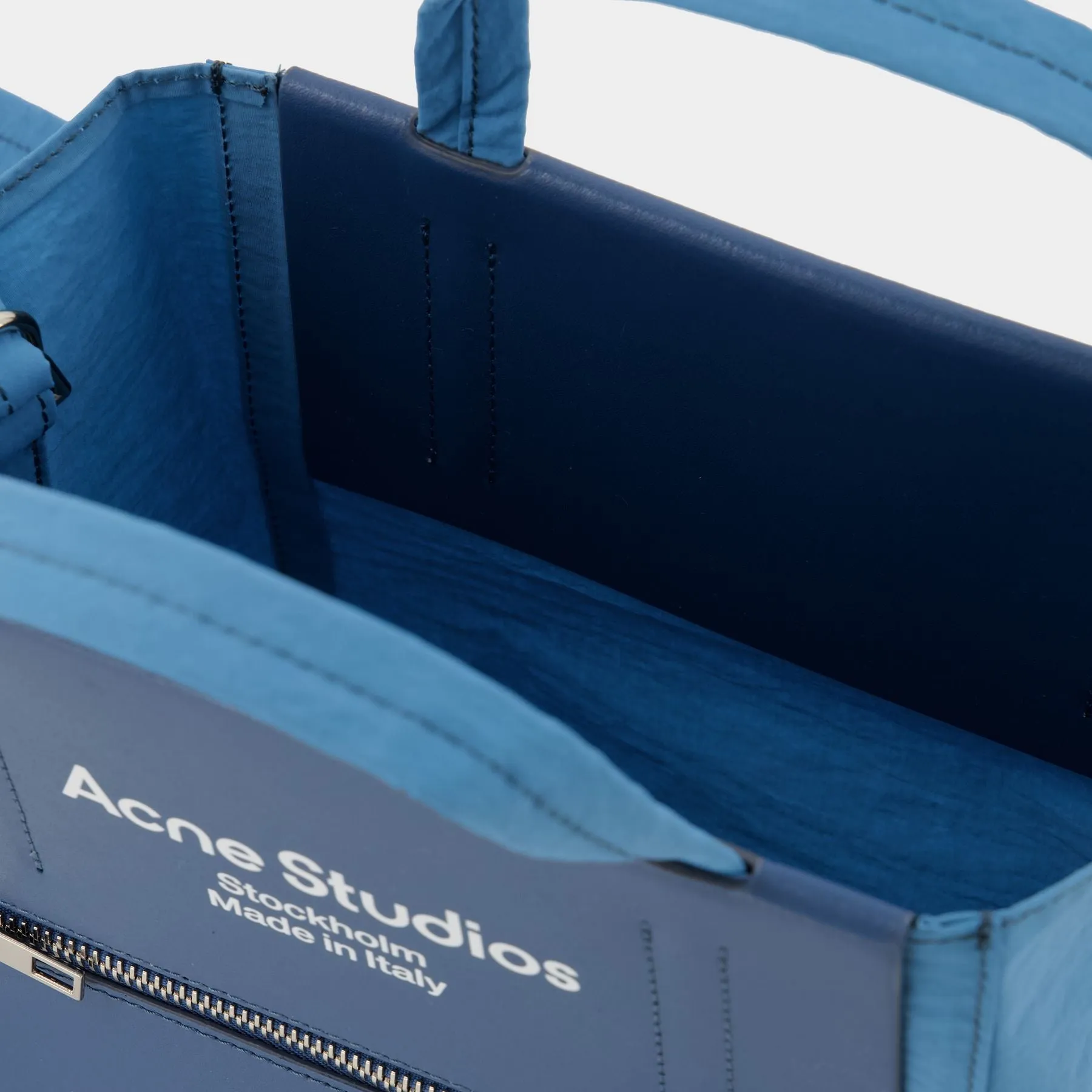 Acne Studios  Tote Bag - Acne Studios -  Blue Poudré/Blue - Leather