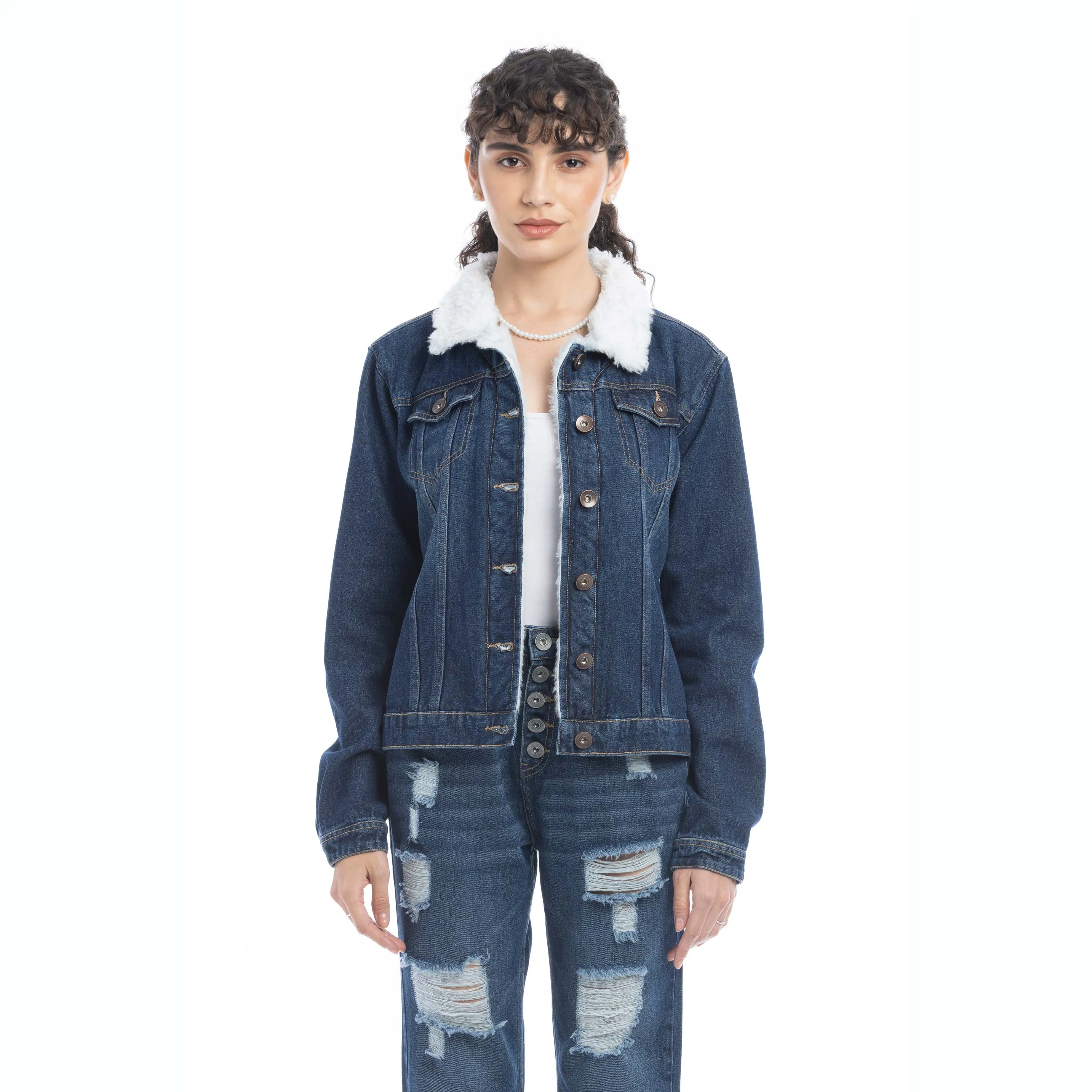 Addilyn Fleece Lined Denim Jacket