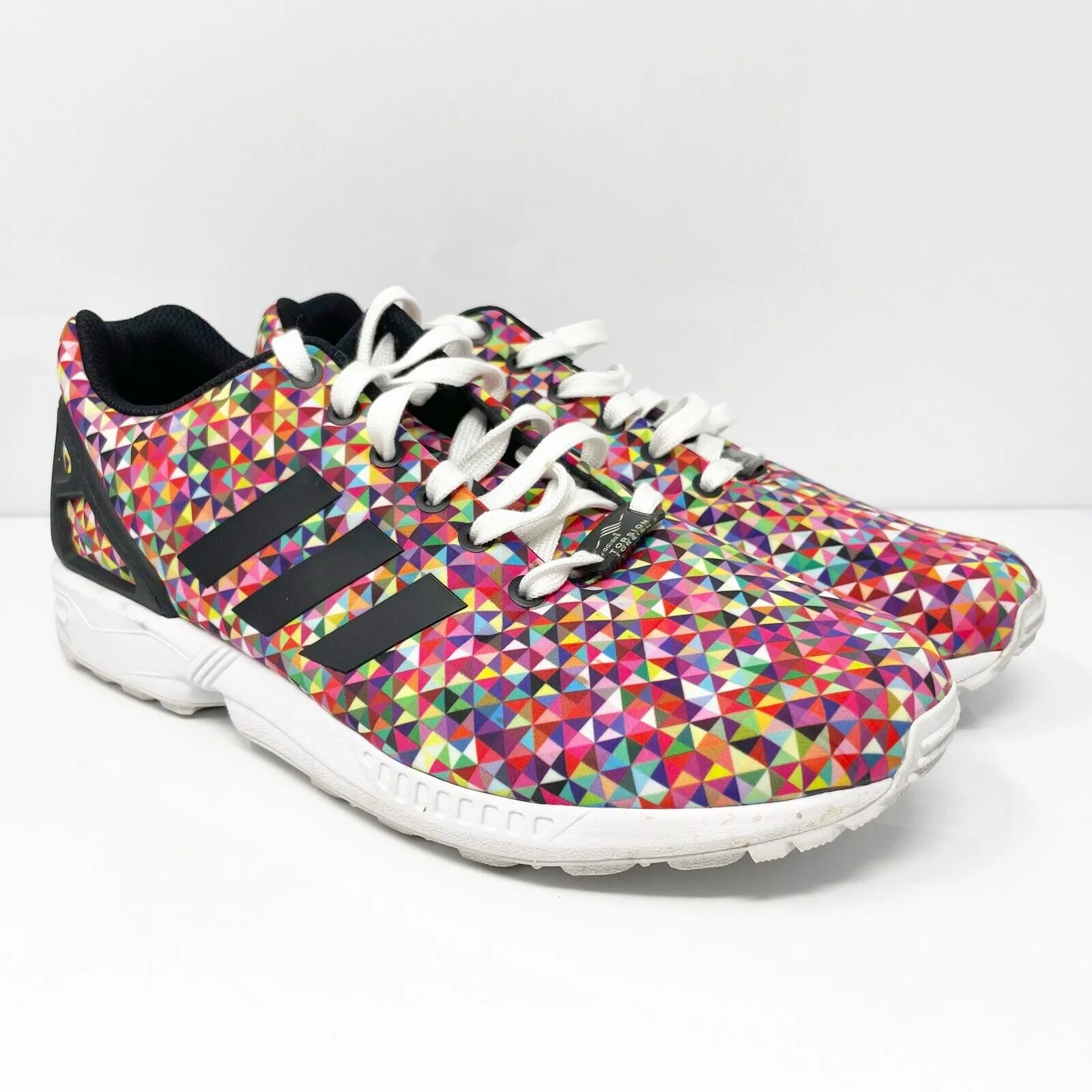 Adidas Mens ZX Flux M19845 Multicolor Running Shoes Sneakers Size 10