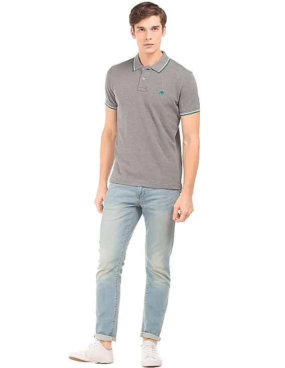 Aeropostale Tipped Pique Polo Shirt