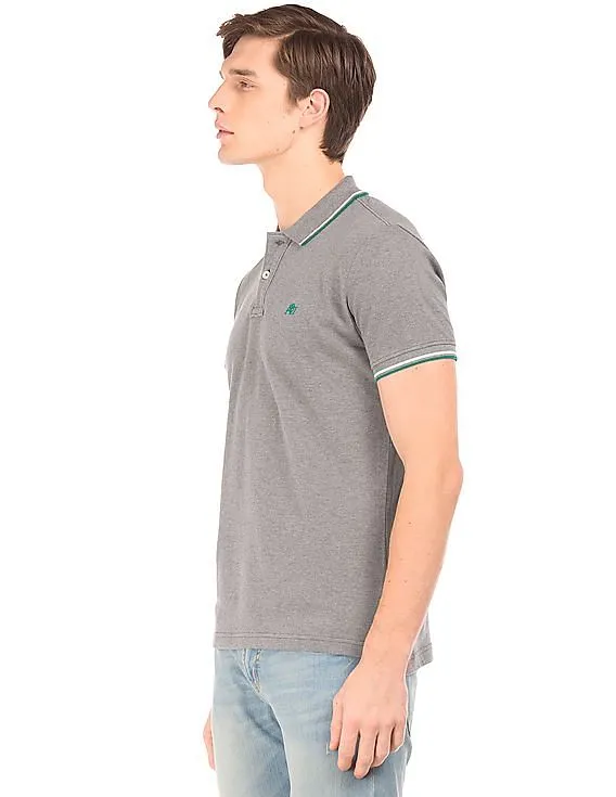 Aeropostale Tipped Pique Polo Shirt