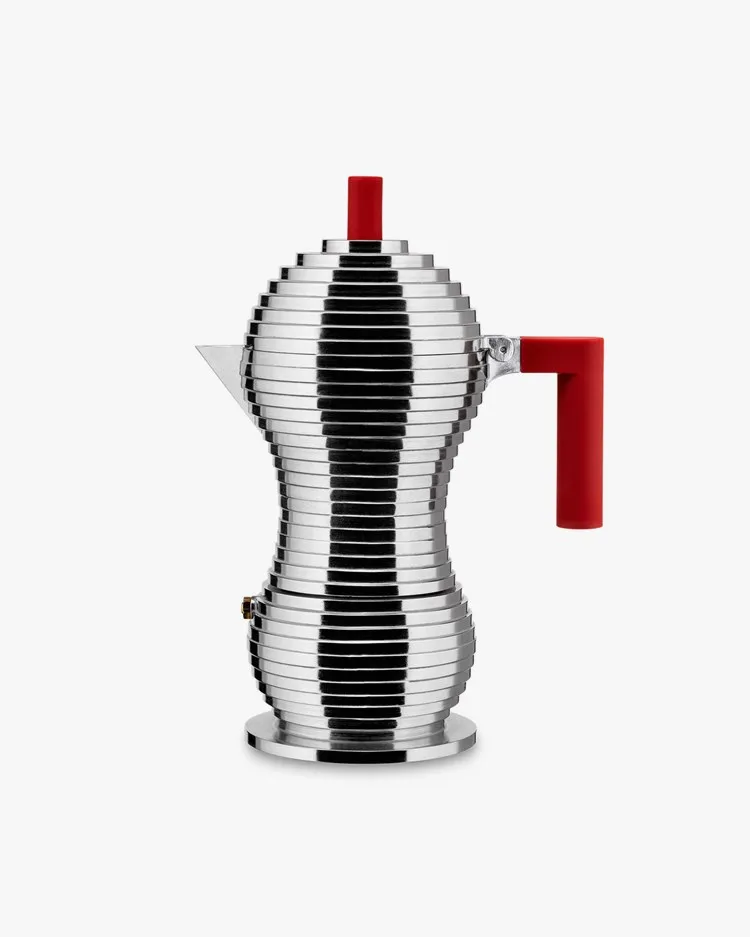 Alessi Espresso Coffe Maker Pulcina Red