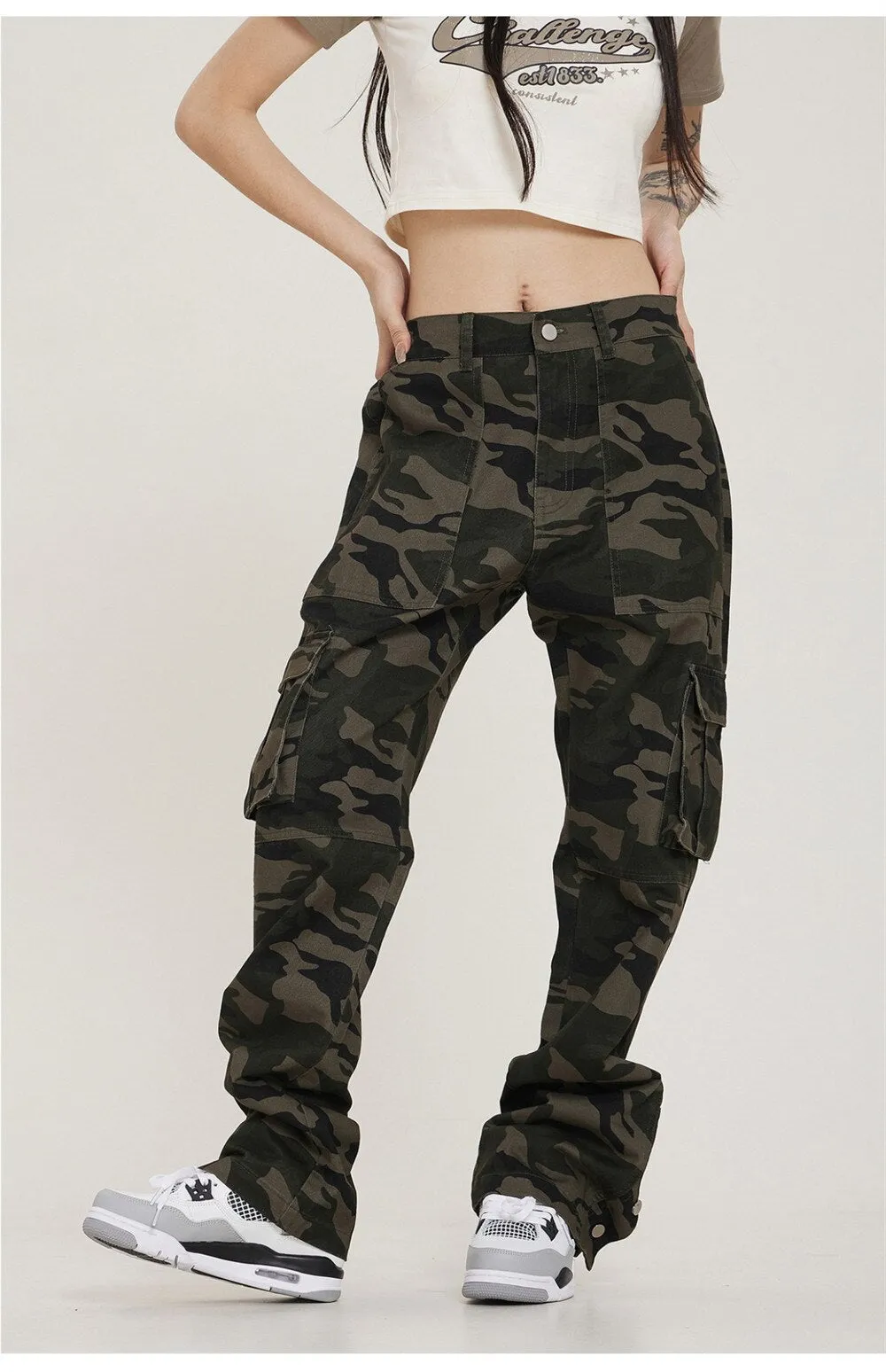 AM23 Straight Camo Cargo Pants