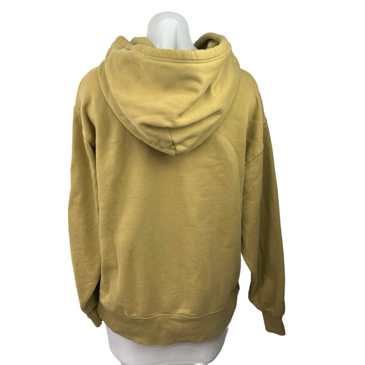 Aritzia TNA Cozy AF Fleece Brown Long Sleeve Pullover Sweatshirt Hoodie Size XS