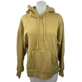 Aritzia TNA Cozy AF Fleece Brown Long Sleeve Pullover Sweatshirt Hoodie Size XS