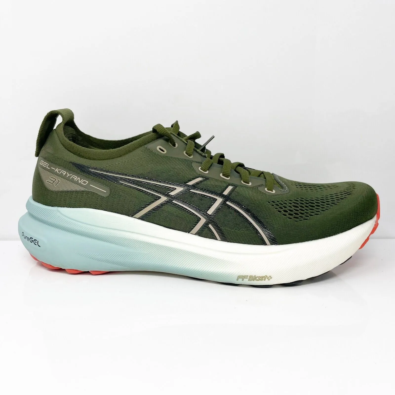 Asics Mens Gel Kayano 31 1011B867 Green Running Shoes Sneakers Size 12