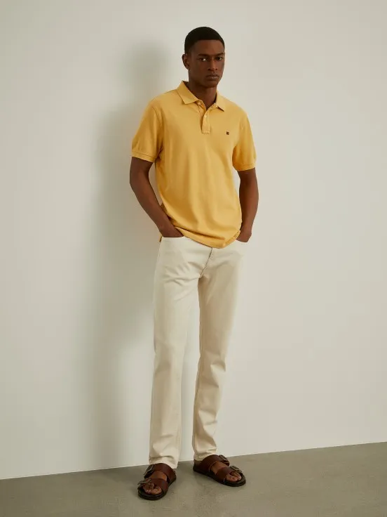 Basic regular fit polo shirt