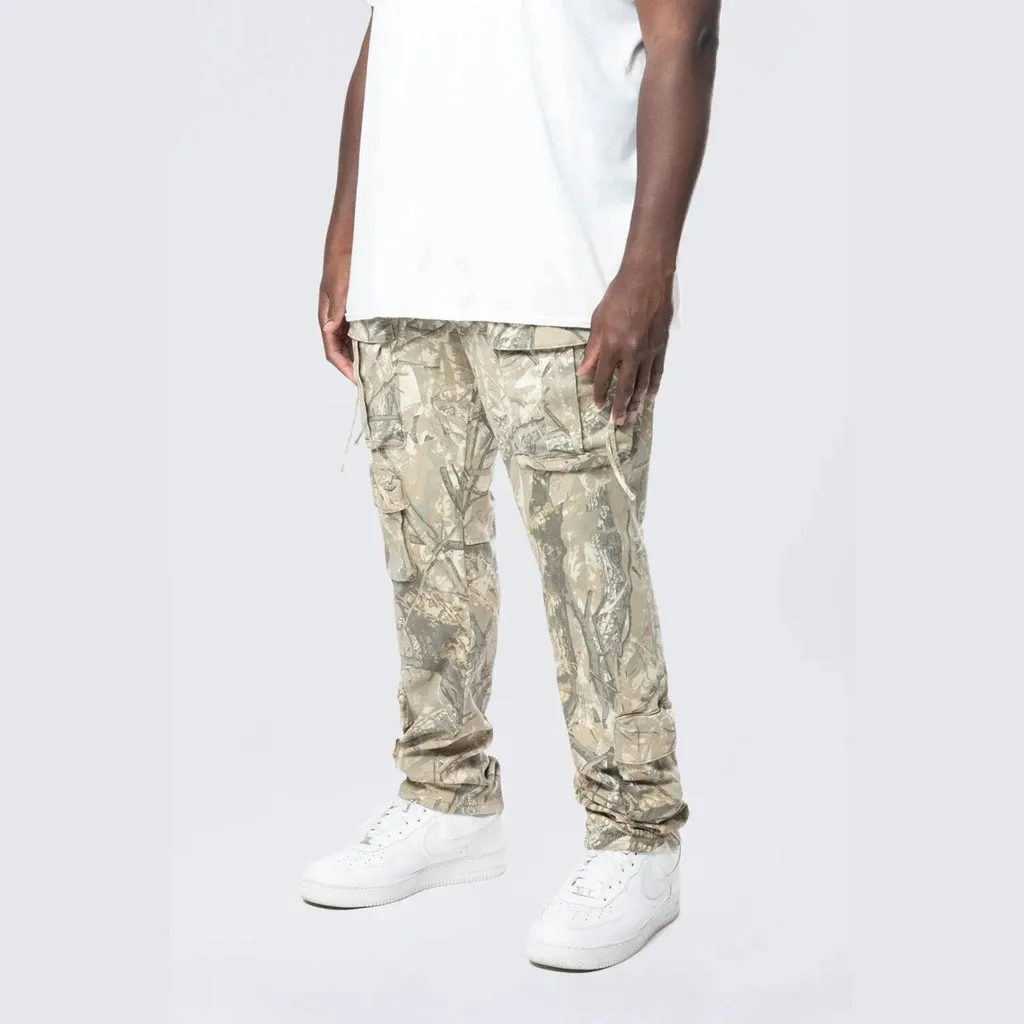 Big and Tall - Multi Cargo Pocket Pants - Khaki Hunting Camo