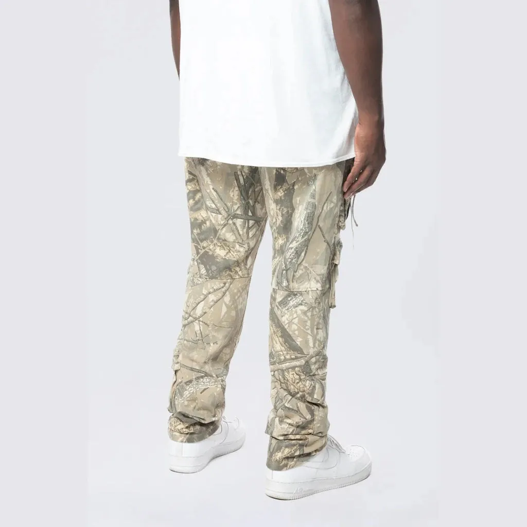 Big and Tall - Multi Cargo Pocket Pants - Khaki Hunting Camo