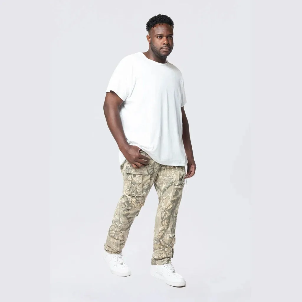 Big and Tall - Multi Cargo Pocket Pants - Khaki Hunting Camo