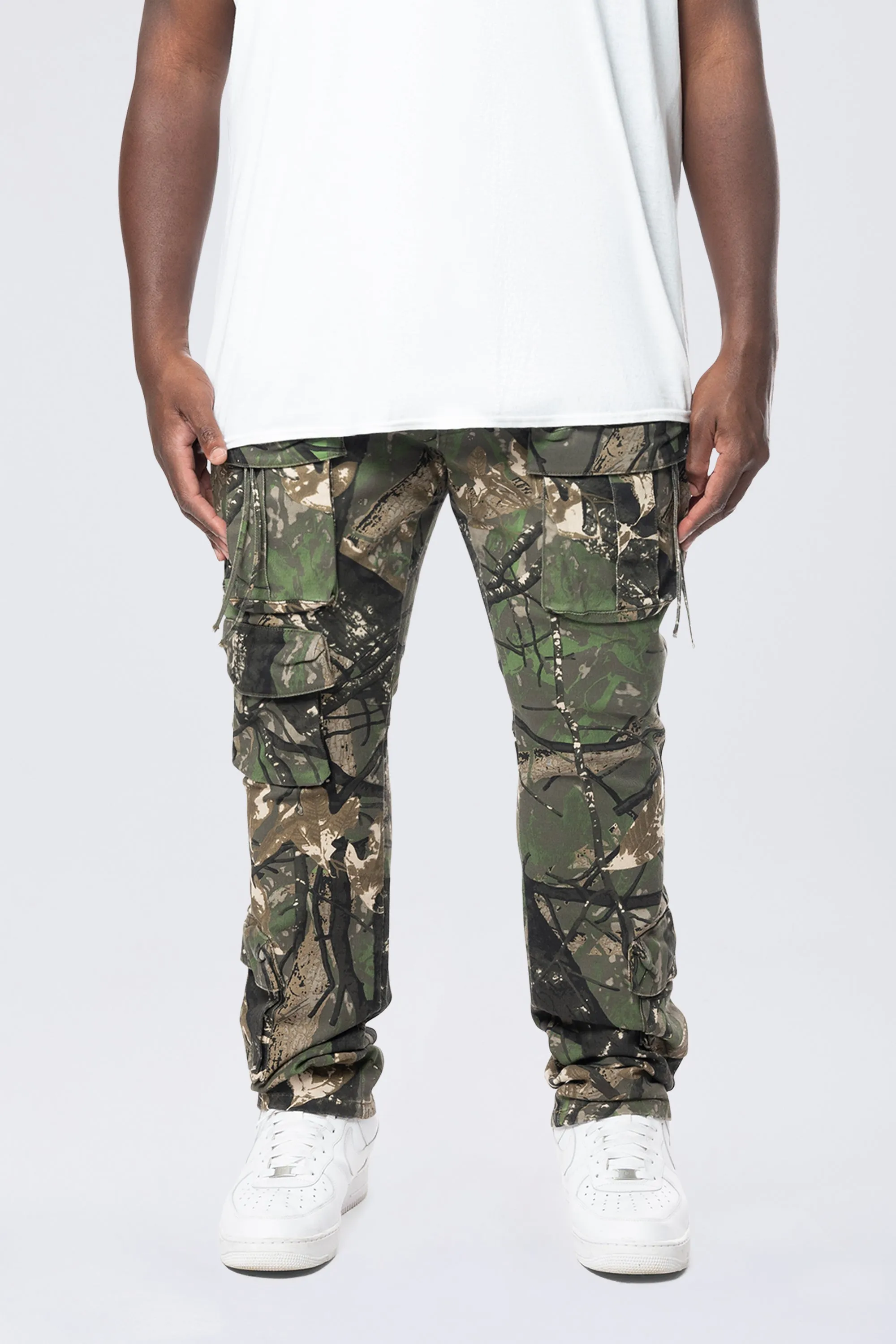 Big and Tall - Multi Cargo Pocket Pants - Tree Camo