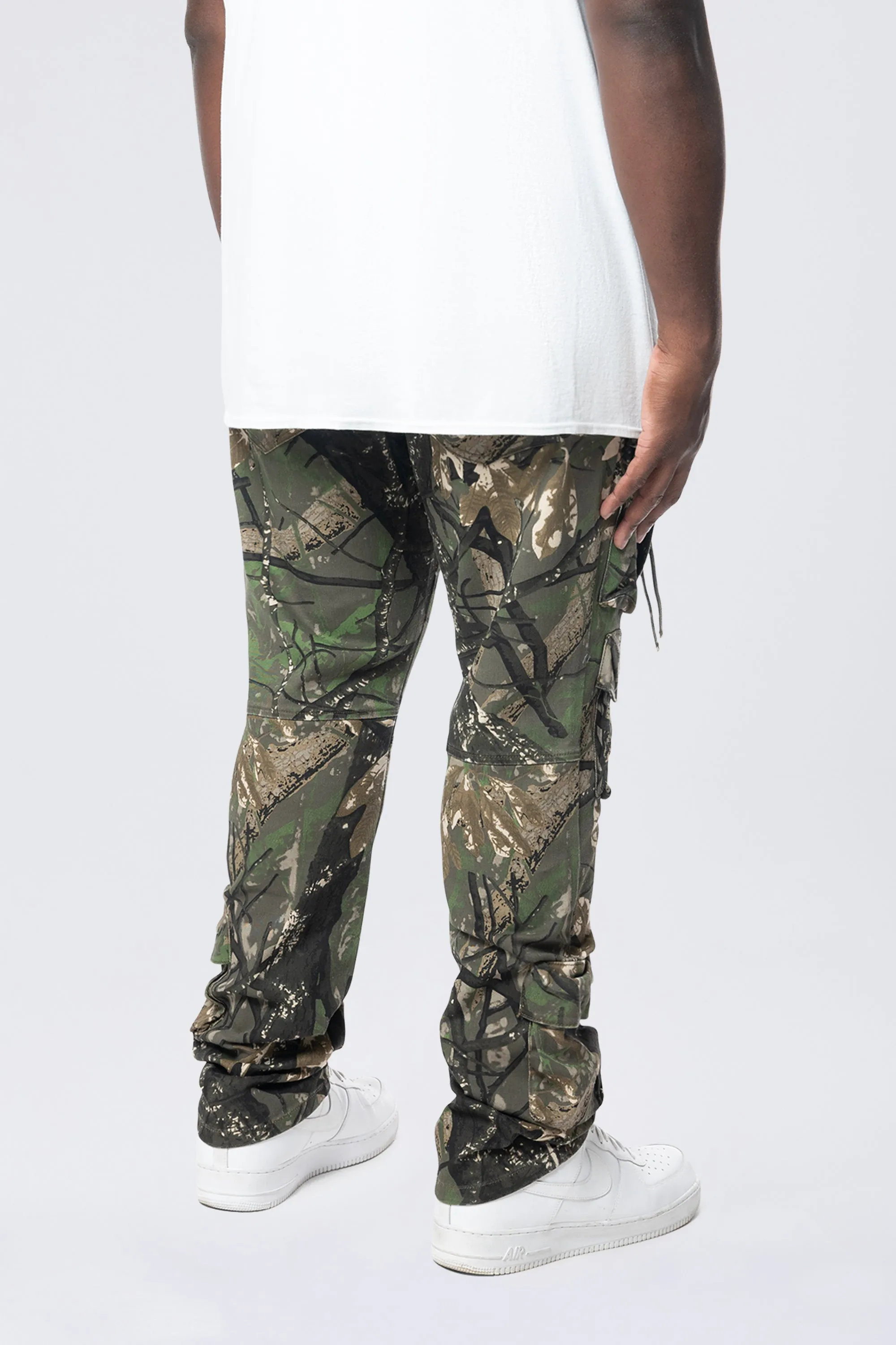 Big and Tall - Multi Cargo Pocket Pants - Tree Camo