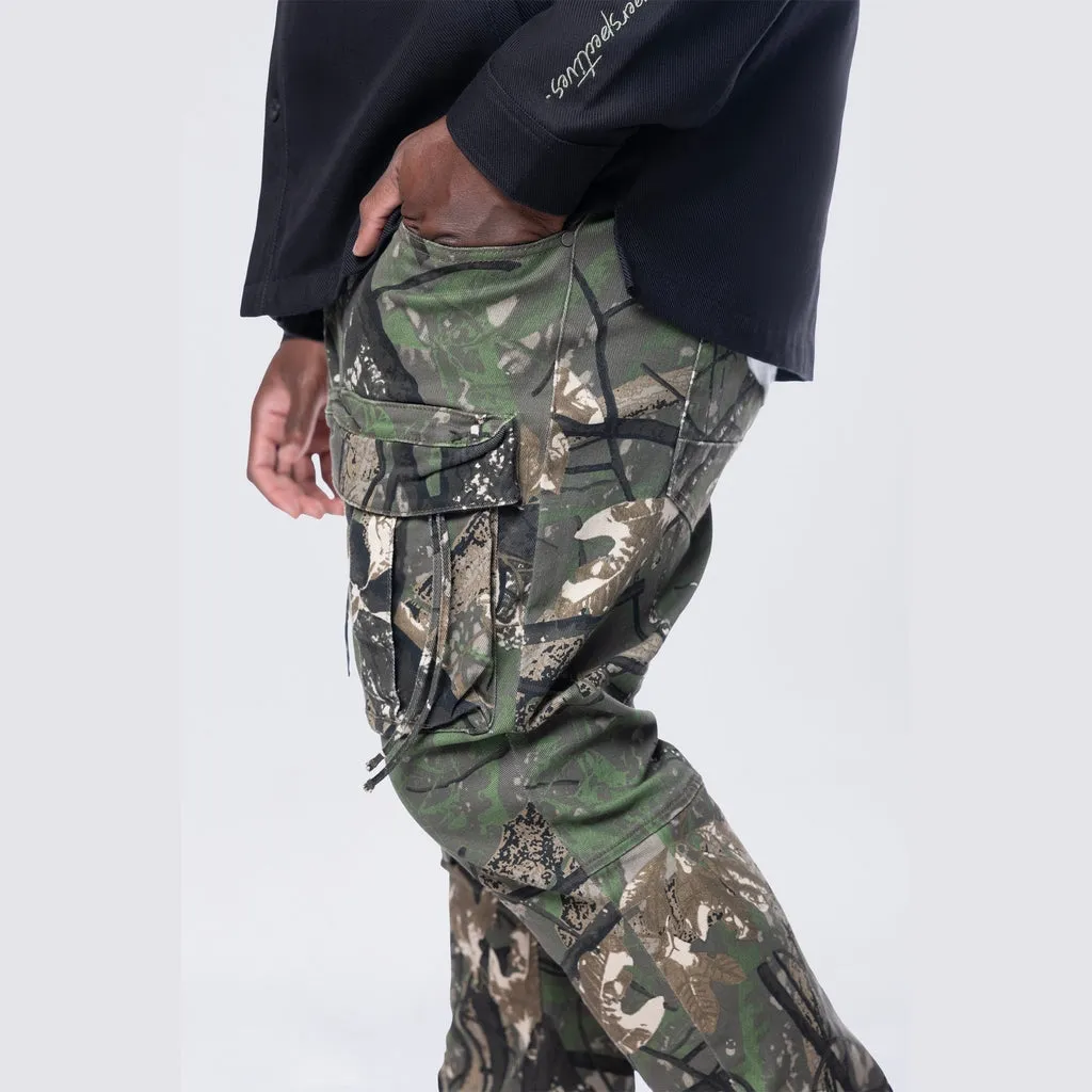 Big and Tall - Multi Cargo Pocket Pants - Tree Camo