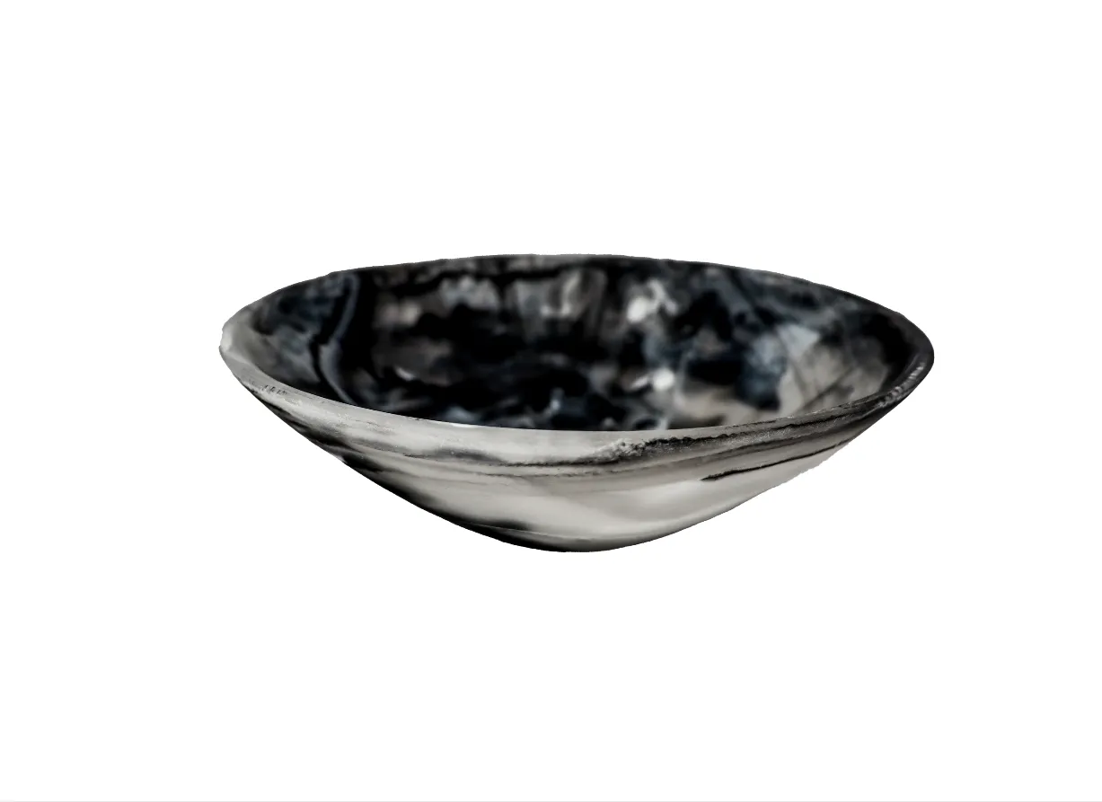 Black Swirl Resin Bowls