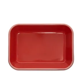 BORNN  Enamelware Colorama Medium Baking DishCoral & Pink