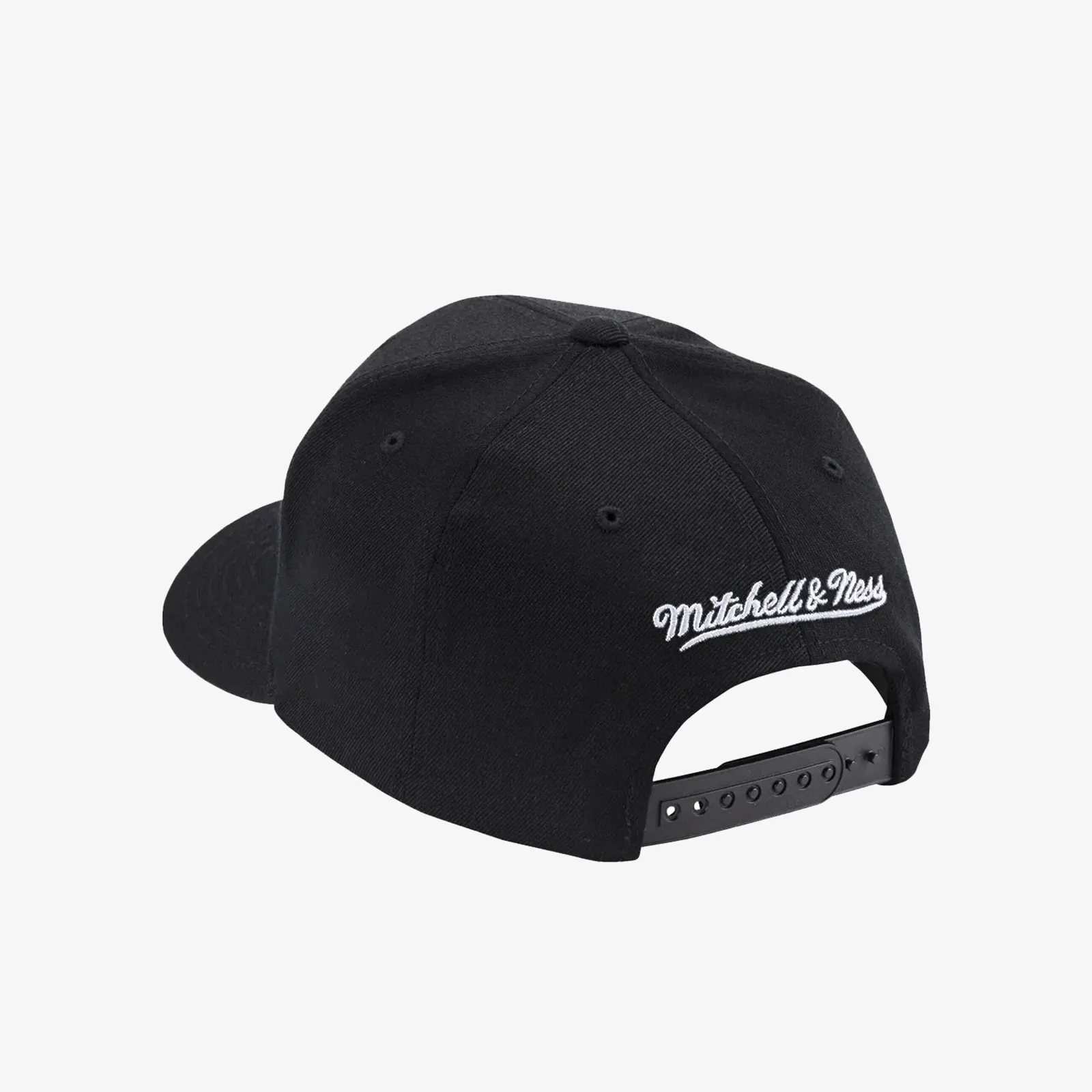 Brooklyn Nets Black & White Team Script Classic Redline Snapback