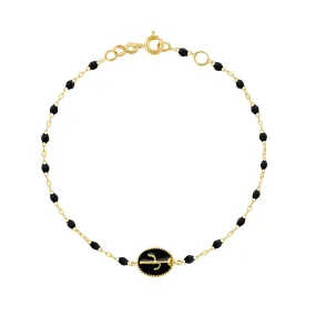 Cactus Classic Gigi Black bracelet, Yellow Gold, 6.7