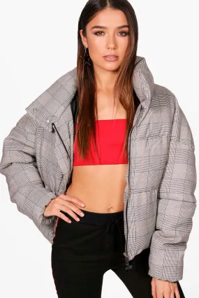 Check Puffer Jacket