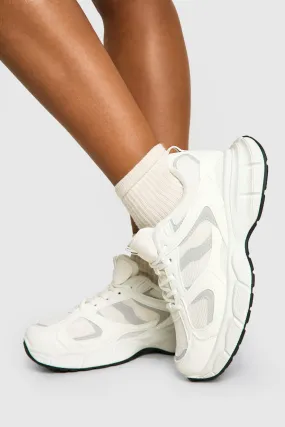 Chunky Mesh Panel Sport Trainers