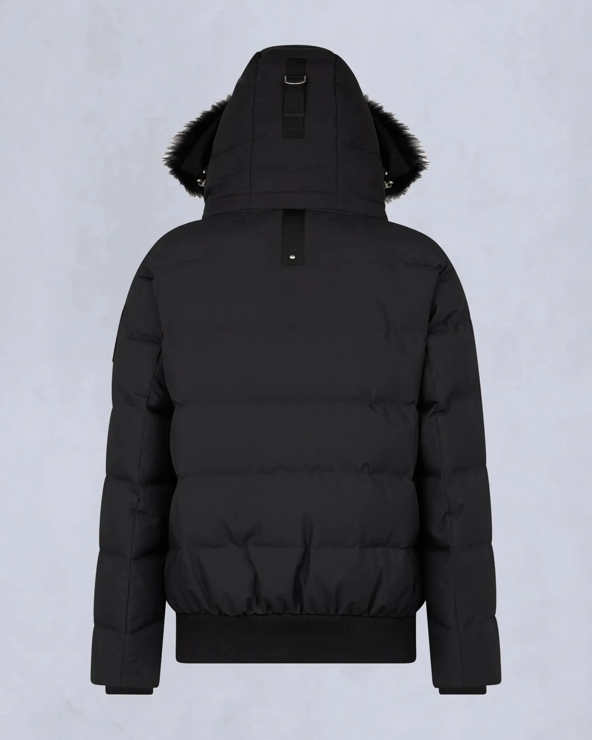 Cloud Shearling Bomber Jacket Black / Black