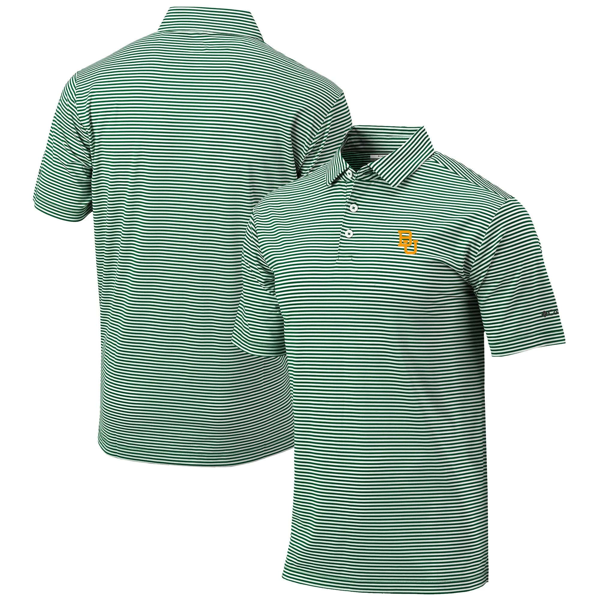 Columbia Baylor Bears Green Omni-Wick Club Invite Polo