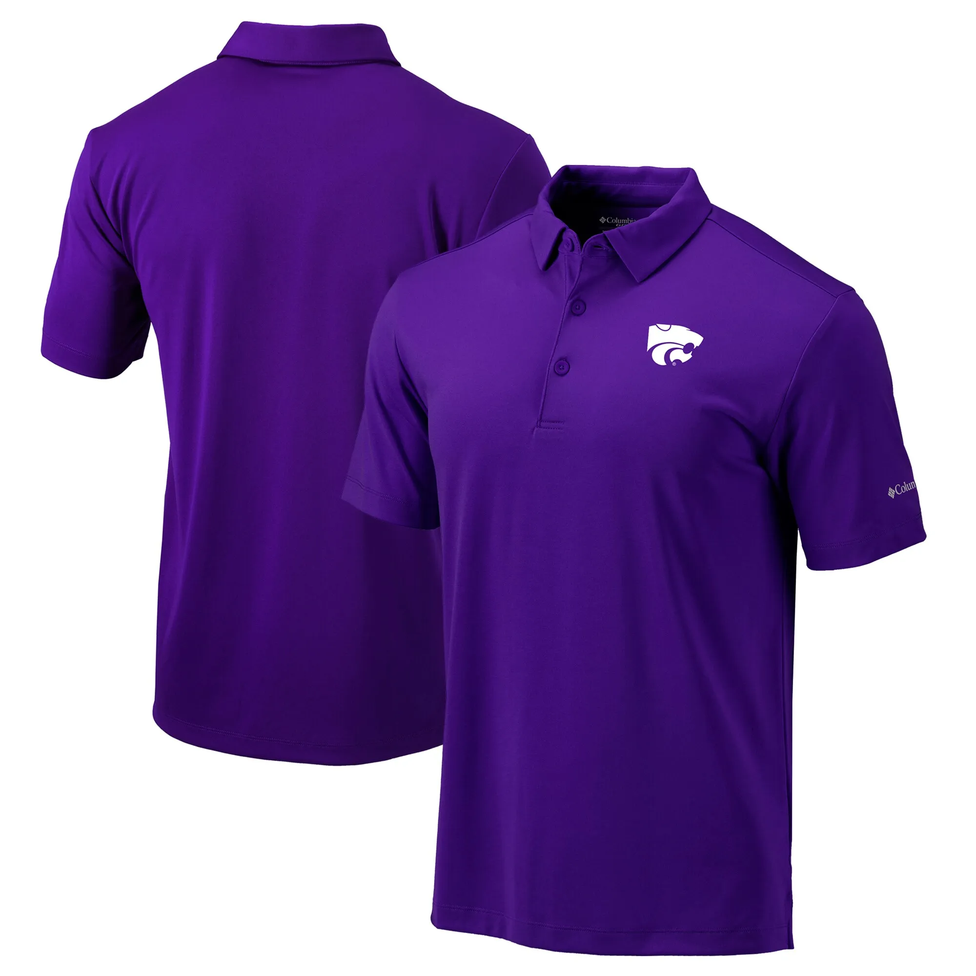 Columbia Kansas State Wildcats Purple Omni-Wick Drive Polo