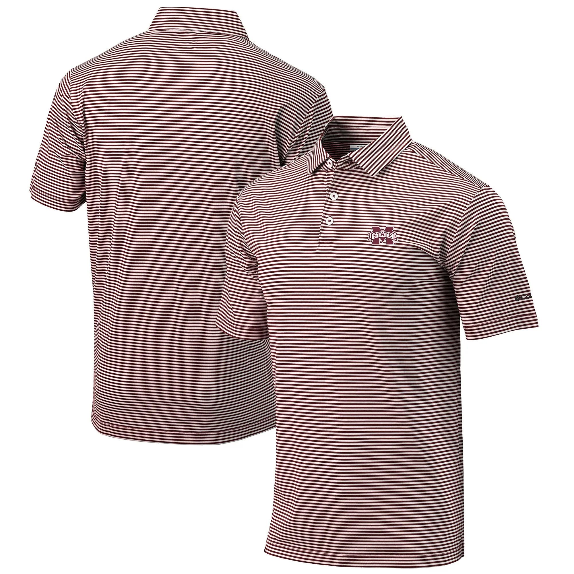 Columbia Mississippi State Bulldogs Maroon Omni-Wick Club Invite Polo