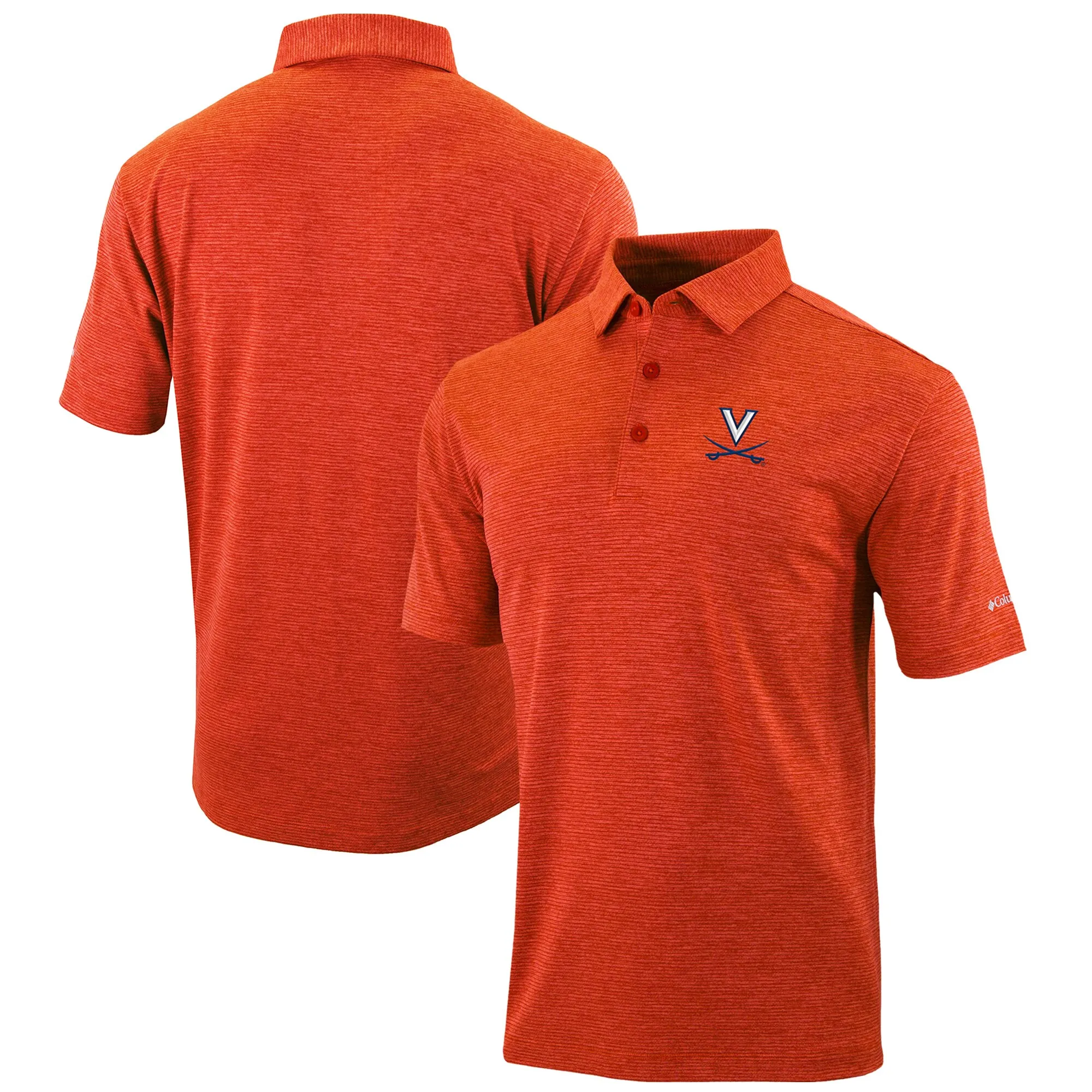 Columbia  Virginia Cavaliers Orange Omni-Wick Set II Polo