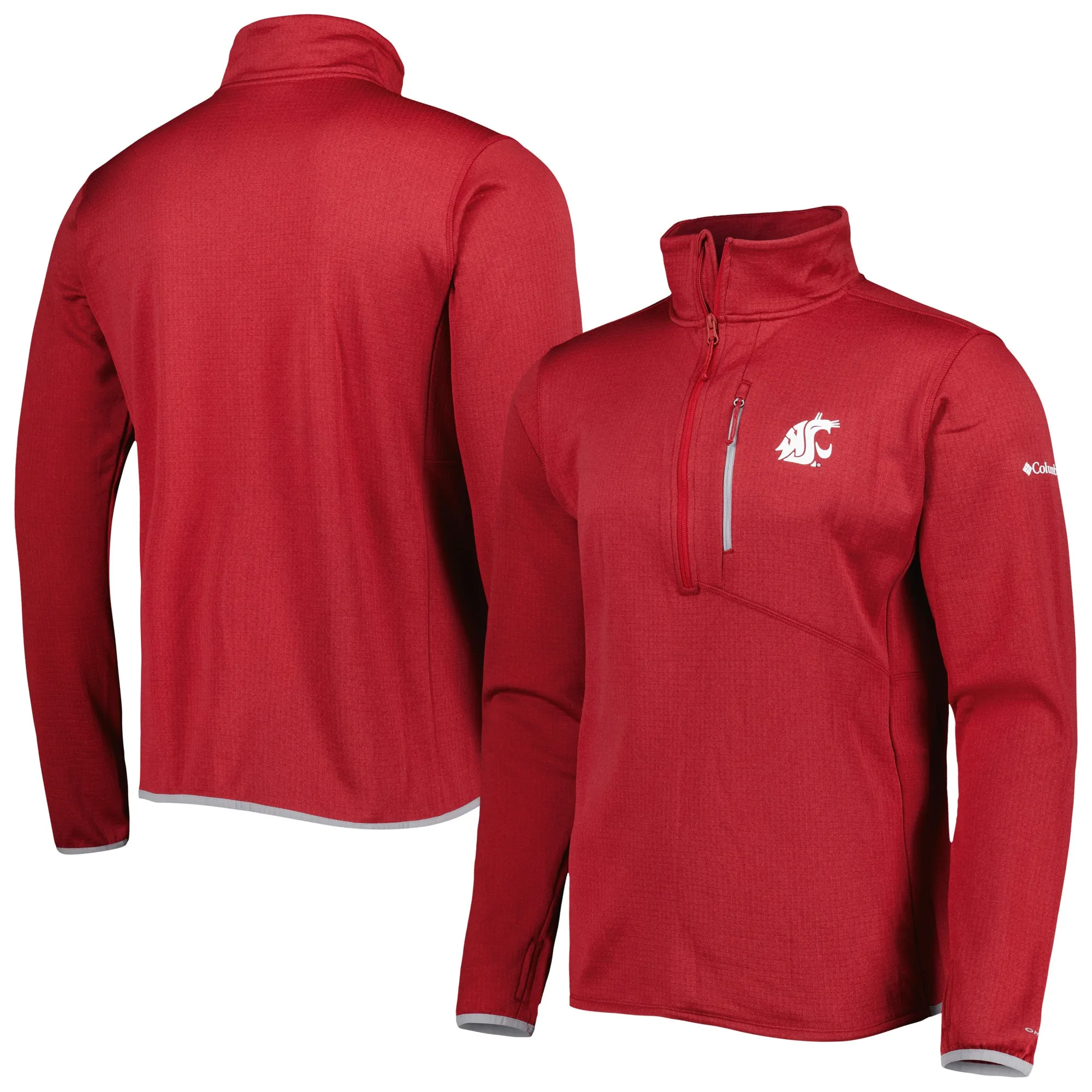 Columbia Washington State Cougars Crimson Park View Omni-Wick Half-Zip Top