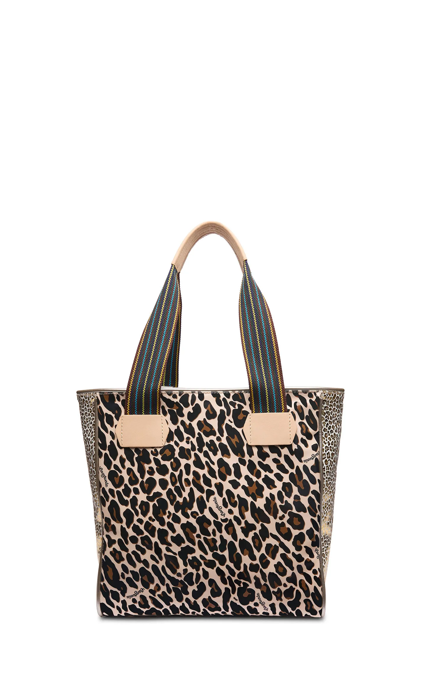 Consuela Mona Shades of Coffee Leopard Colorful Classic Tote Bag