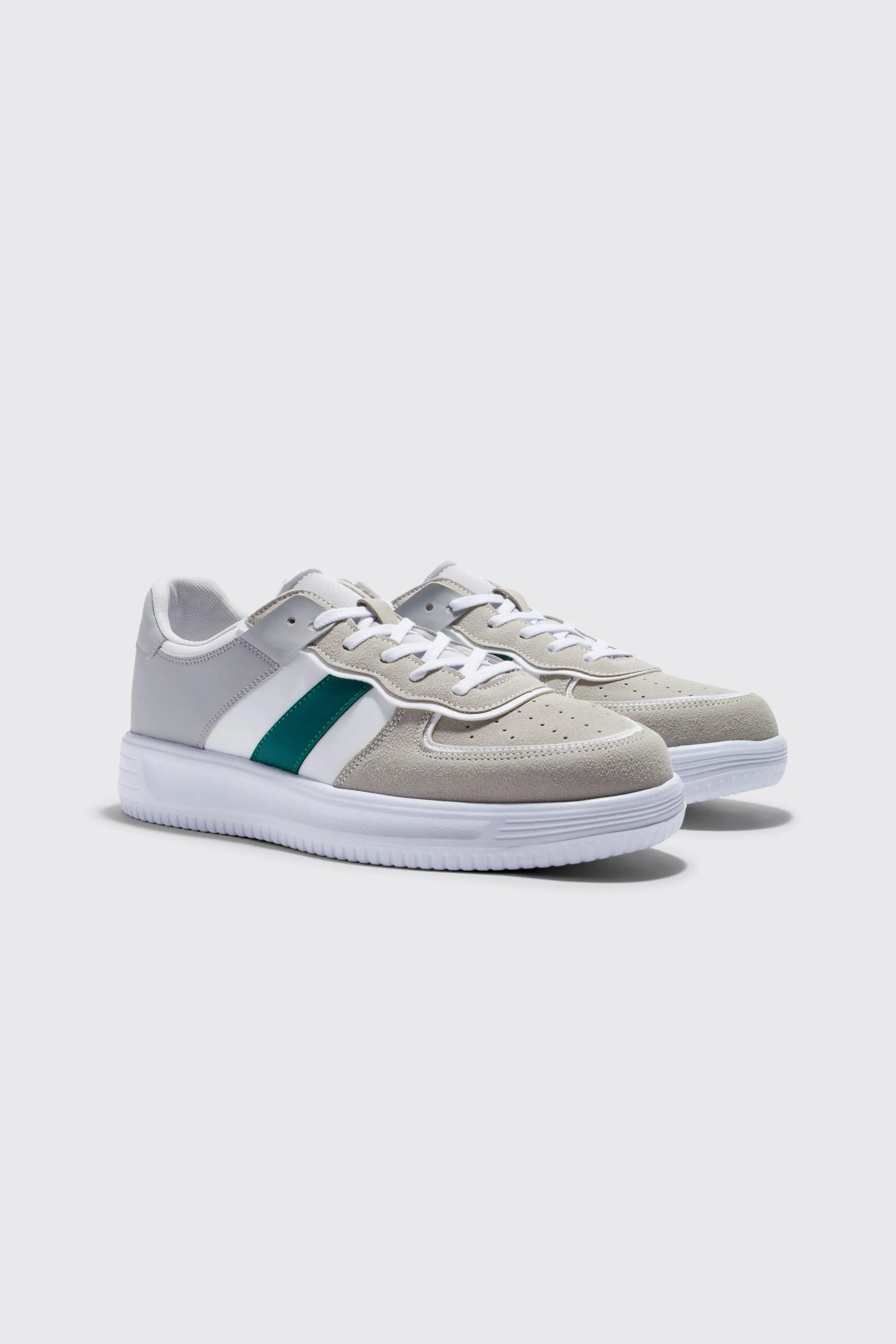 Contrast Panelled Trainers