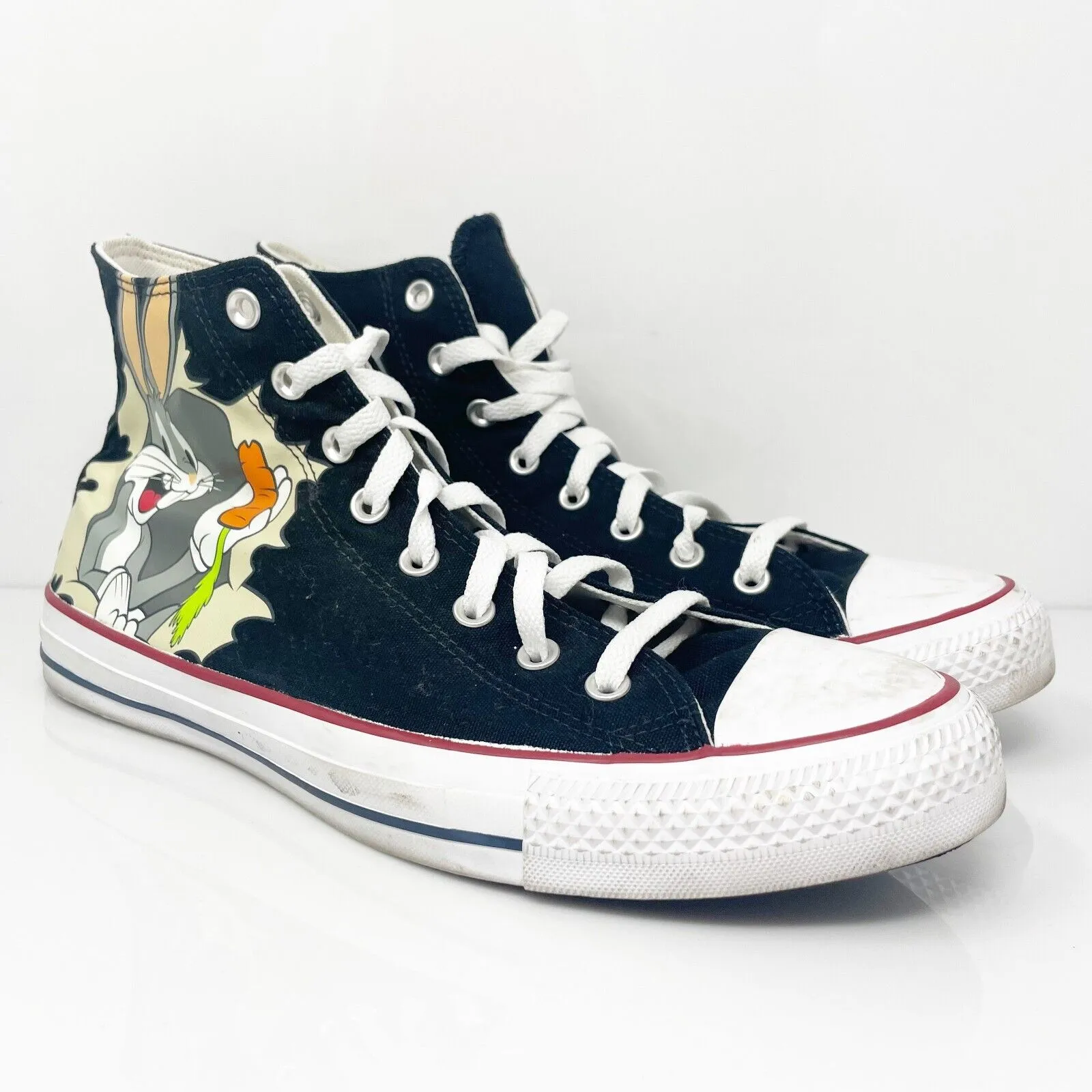 Converse Unisex Looney Tunes X 169225F Black Casual Sneakers Size M 12 W 14