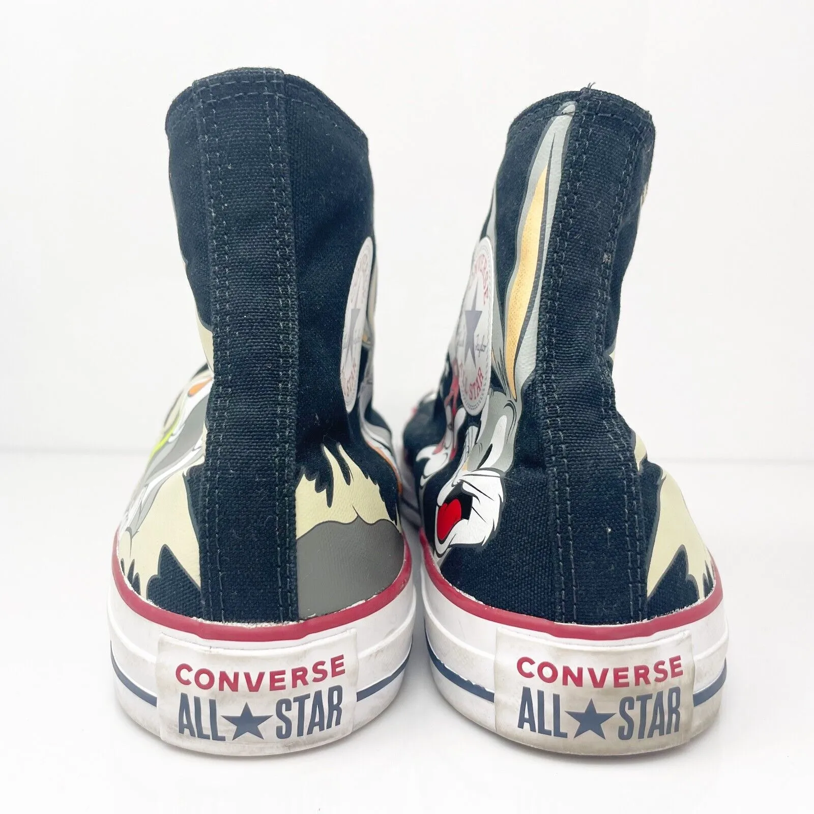 Converse Unisex Looney Tunes X 169225F Black Casual Sneakers Size M 12 W 14