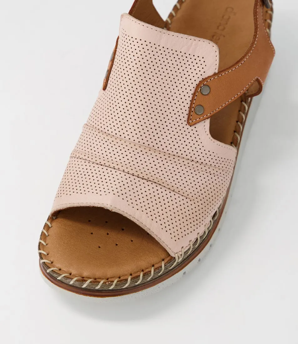 DIANA FERRARI Iliana Nude Tan Leather Sandals