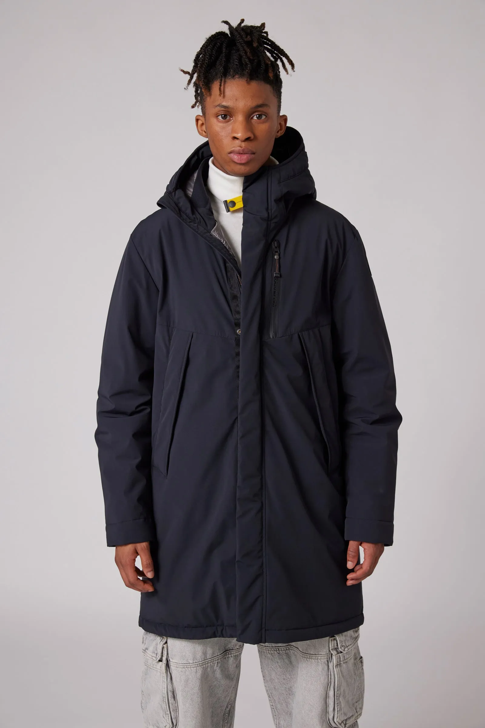 Easy Hooded Padded Jacket Black