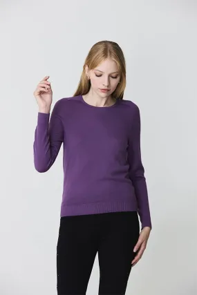 Escorpion BASIC PURPLE CREWNECK SWEATER